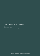 cover design: Judgments and Orders 