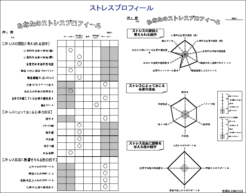 図表４ 「ストレスプロフィール」