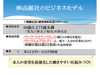 株式会社高齢社のビジネスモデル