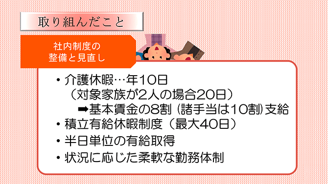 社内制度の整備と見直し内容