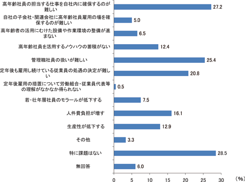 研究報告：図11　高齢者雇用確保の課題(複数回答）（n=3867）／労働政策フォーラム（2009年8月26日）開催報告