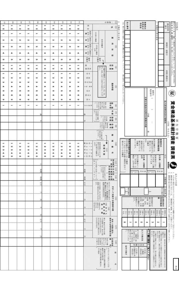 画像：賃金構造基本統計調査規則（昭和三十九年労働省令第八号）